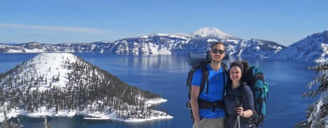 A Warm Sunny February Day at Crater Lake